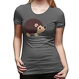 DETED Cool Short Sleeve T-shirt - Hedgehogs Can't Share For Women's SizeS DeepHeather