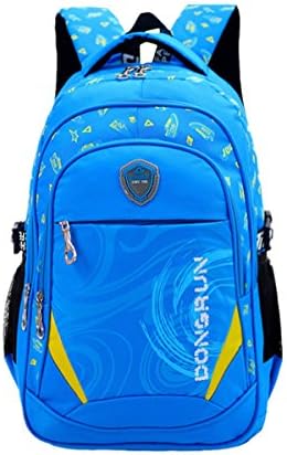 Eshops School Backpacks for Boys Bookbag for Kids Student Backpack (Printed Blue)