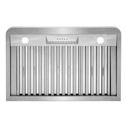 COSMO COS-QB90 36 in. Haven Collection 500 CFM Ducted Under Cabinet Range Hood, Button Control, LED Lights, Stainless Steel