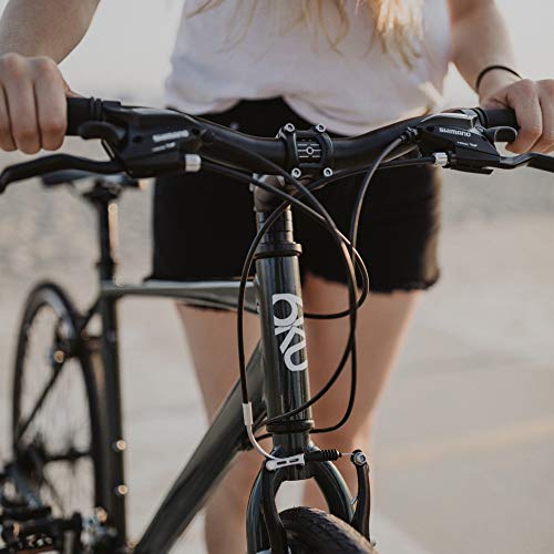 6KU Canvas Hybrid Bike, 24-Speed Urban City Commuter Bicycle-green-Medium, Deep Forest, 50cm/Medium