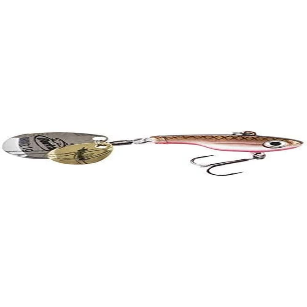 Berkley Pulse Spintail, Jig Lure with Spinner Blade & Berkley Fusion Treble Hook - Long Casting Hard Bait for Perch, Trout, Pike, Unisex, Black & Red, 14g | 70mm