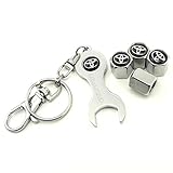 iDoood Tire Valve Caps with Wrench Keychain for Toyota