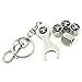 iDoood Tire Valve Caps with Wrench Keychain for Toyota