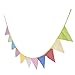 TINKSKY Bunting Banners Flags for Wedding Birthday Party-Dot Grid Pattern,11pcs (Random Color)