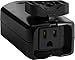 GE Z-Wave Wireless Smart Lighting Control Outdoor Module, On/Off, Plug-In, Black, Hub Required, 12720, Works with Alexa