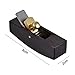 ammoon Convex Bottom Woodworking Plane Cutter Ebony Luthier Tool for Violin Viola Cello Wooden Instrument