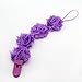 Flower Baby Pacifier Clips, 3 Pacifier Holder in Every Pack, Strong, Easy Clean, Perfect Baby Shower Gift