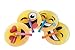 Neliblu 1 Dozen Emoticon Folding Fans - Emoji Party Supplies - Party Favors - Fans - Goody Bag Fillers