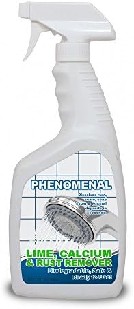 Instant Lime, Calcium &amp; Rust Remover - Phenomenal Natural Cleaner (1 Quart Spray Bottle)