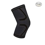 UncleHu Knee Compression Sleeve Support for Sports Protective Injured Joint Pain Relief and Improve Athletic Performance-Prevent Slippery