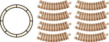 NameTrain Circle Track Set - Made in USA