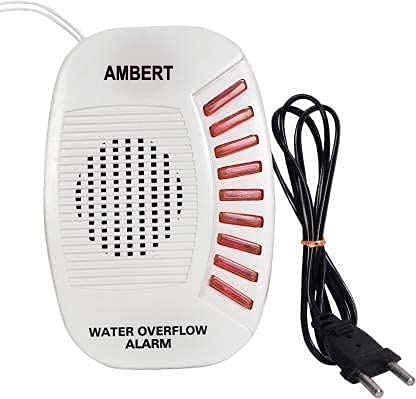 AMBERT Plastic Electric Water Tank Overflow Alarm Wired Sensor Security System with Multiple Voice Sound (AMB444)
