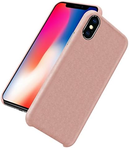 iPhone X Case, Kutop Slim Fit Premium Leather Wallet Case, Shock Proof Lightweight Phone Cover Bumper Protection for Apple iPhone X 5.8" for Girls Women,Pink
