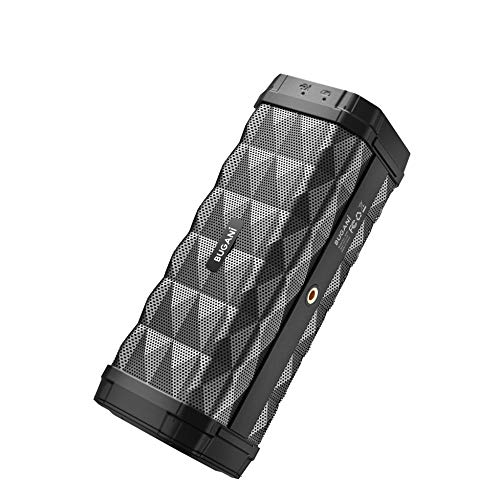 Bluetooth Speakers,M99Portable Bluetooth Speaker 5.0, 100ft Wireless Range, 16w Stereo Sound,Amazing Bass, Built-in Mic,with Stand, Speaker for Home, Outdoors and Travel(Black)