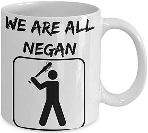 Walking Dead Mug – “We Are All Negan” Coffee Cup – Fan Inspired TWD Drinkware with Cool Graphic Print for Show Comic Fans