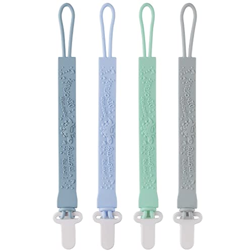 Silicone Pacifier Clips One-piece Beads