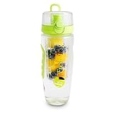 Best 32oz Infused Water Bottle For Your Hydration by FreshTek. 100% Spill and Leak Proof With Infuser. Bonus eBook and Cleaning Brush For Easy Cleaning. Buy 2 and Save! Green.