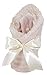Stephan Baby Reversible Bumpy Plush/Shaggy Sherpa Security Blanket, Pink