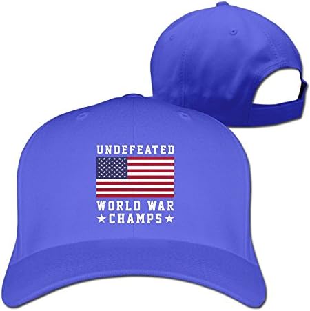 Undefeated World War Champs Flag Style Winter Caps Flat-Along Snapback Hats
