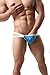 ONEFIT Sexy Striped Breathable G-string Thongs Low Raise Underwears for Men Blue Medium (CN Large)