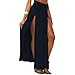 Zeagoo Women's Trends High Waisted Double Slits Maxi Skirt