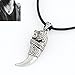 Pretty Show Black Cord Rope Choker Metal Pendant Necklace