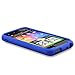 Blue Rubberized Snap-On Hard Skin Case Cover for HTC Droid Incredible 2 6350 by Electromaster