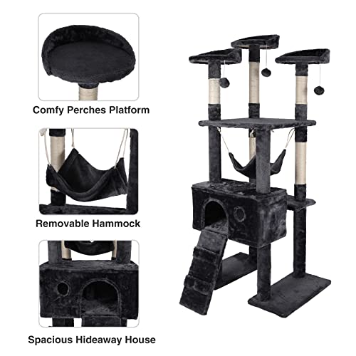 Stonehomy Tall Cat Climbing Trees House and Towers for Large Adult Cats