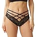 Sofishie Sexy Strappy Lace Panties - Black - Medium