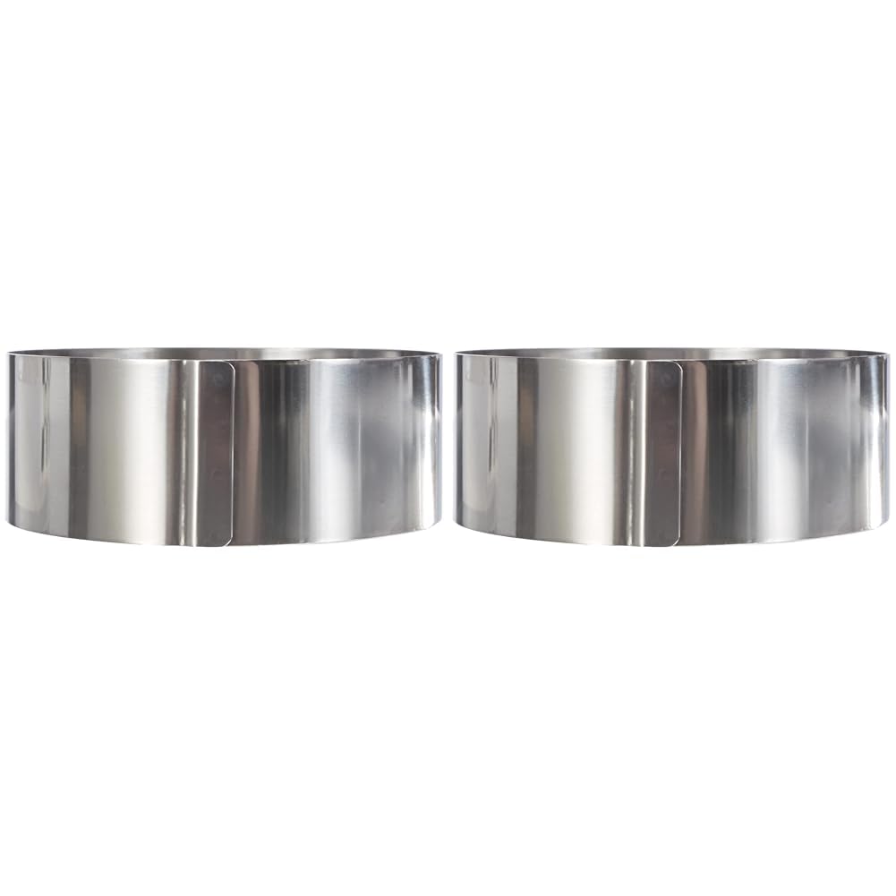 Ibili Pastry Ring 12x4,5 cm of Stainless Steel, Silver, 12 x 4.5 cm (Pack of 2)