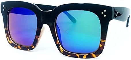 O2 Eyewear 1762 Premium Oversize XXL Women Men Mirror Havana Tilda Shadow Style Fashion Sunglasses