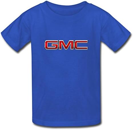 NEVALY Unisex Kids/Youth GMC Red Logo Summer T Shirt For Boys/Girls Blue S