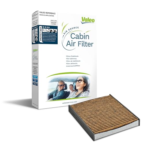 VALEO 701028 Filter interior air PROTECT MAX Polyphenol with actived carbon (anti allergen) Protection against pollen dust bacteria gases bad smells and allergens