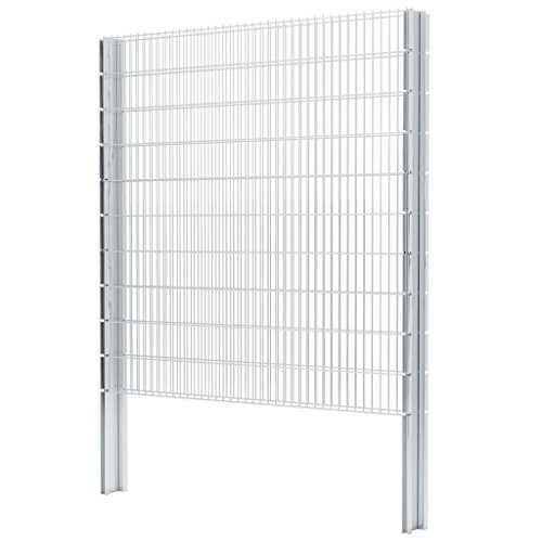 vidaXL Gabione Doppelstabmattenzaun verzinkt 2008x2030 mm 6 m Gartenzaun Zaun