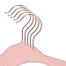 Closet Complete Baby Velvet Hangers, Premium Quality, True-Heavyweight, Virtually-UNBREAKABLE, Ultra-Thin Space Saving No-Slip, Perfect Size for Baby 0-48 months 360° SPIN, ROSE GOLD Hooks, PINK, 25pc
