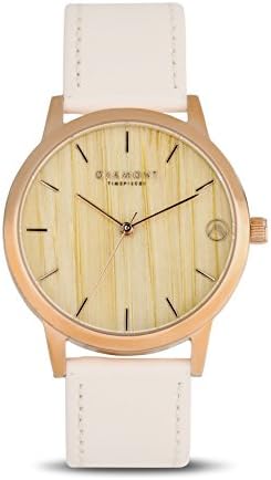 Oakmont Timepieces Mens / Womens Wooden Watch – Rose Gold Case. Gift Box & 12 Month Warranty Included