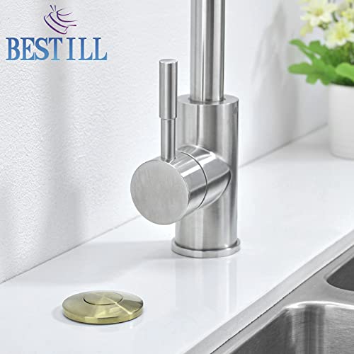 BESTILL Sink Top Garbage Disposal Air Switch Kit, Brushed Gold Full