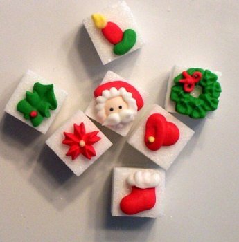 Amazon Com Decorated Sugar Cubes Christmas Grocery Gourmet