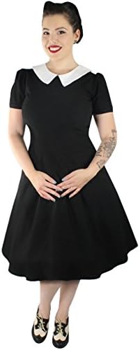 Black Peter Pan Collar Wednesday Inspired Dress (Extra Large)