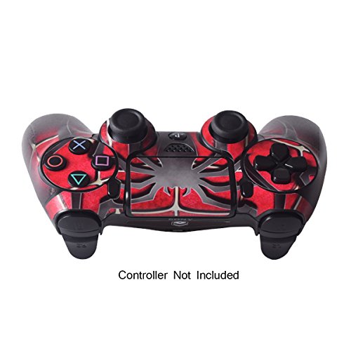 Skins for PS4 Controller - Stickers for Playstation 4 Games - Decals Cover for PS4 Slim Sony Play Station Four Controllers PS4 Pro Accessories PS4 Remote Wireless Dualshock 4 Skin - Window Spider - Thumbnail 6