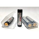 3400mAh 18650 Battery ORBTRONIC PROTECTED Button Top Rechargeable High Performance Li-ion 3.7V for High Power Flashlights (Pack of: 4x batteries)