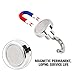 48LB Magnetic Hooks, Heavy Duty Magnet Hook with Strong Neodymium Magnet Hook for Home, Kitchen, Workplace, Office and Garage - 6-Pieces