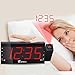 Vansky Digital Projection Alarm Clock Radio with Dimmer, 1.8
