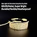 Shine Decor 7x10mm LED Strip Lights, 110V Dimmable Flexible Waterproof Rope Lights, 60LEDs/M, for Indoor Outdoor Ambient Commercial Lighting Decor, Accessories Included, 50ft 4000K Neutral White