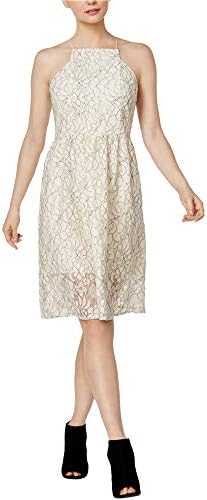 kensie lace fit and flare dress Amazon.com: Kensie Black and Silver Foil Lace Short Sleeve Fit and Flare Dress Size 0 : Clothing, Shoes & Jewelry