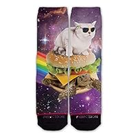 Function - Galaxy Cat Surfing Burger Turtle Fashion Socks