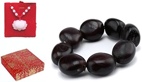 poppee The Chakras Bangle Natural Stone Budhi Seed Mala Handmade Tibetan Buddhist Prayer Beads Diffuser Bracelet Bangle for Yoga Men and Women for Gift