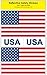 Reflective American Flag & USA Decals - For Helmets, Bikes, Wheelchairs, Car Bumpers, & Windows - Weatherproof & UV Resistant - 2 x 3 Inches Flag (x2) & 0.75 x 1.5 Inches USA Decals (x2)