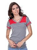 Kavio! Juniors Jersey V Neck Football Tee