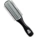 Kent KFM2 Gel Styling Hair Brush for Men - 9 Row Mens Hair Brush with Ionic Anti Static Bristles Great for a Daily Mens Styling Brush - Kent Brush Detangling and Smoothing Long or Thick Hair